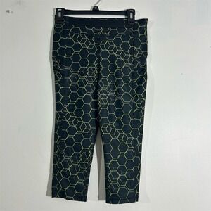 Sports Illustrated Women's XL Multicolor Athletic Leggings Hexagonal